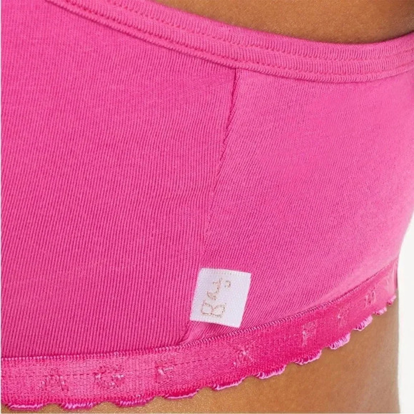 SAVAGE X FENTY COTTON JERSEY BRALETTE PINK SIZE SMALL - Picture 12 of 15